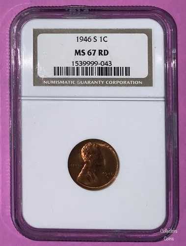 1946年 S NGC 67 極上宝石リンカーンセント