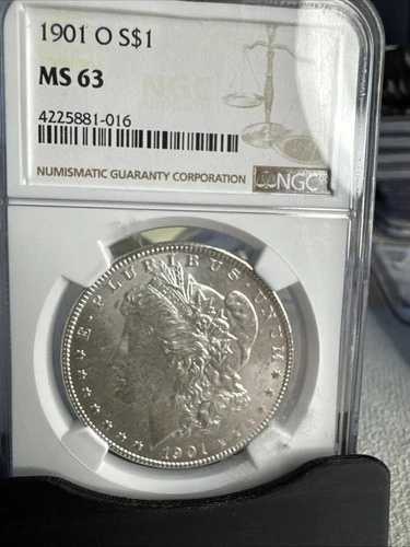1901 O モルガン銀貨 NGC MS63