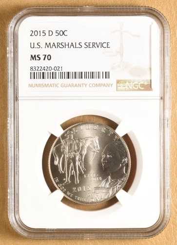 2015年 D 米国連邦保安官記念ハーフドル NGC MS70