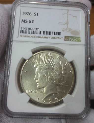 1926年P ピースダラー NGC MS62 (037)