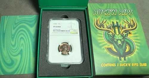 1941年-p リンカーン ウィート セント ペニー 1セント NGC PF64RD ボールトボックス ボールトボックス バックリップス プルーフ