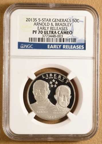 2013 S 5スタージェネラルズ記念ハーフダラー NGC PF 70 ウルトラカメオ