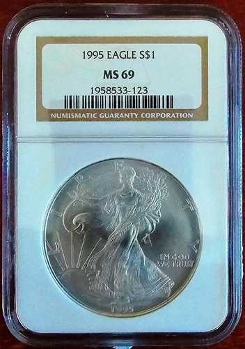 1995年アメリカンシルバーイーグル、NGC MS 69