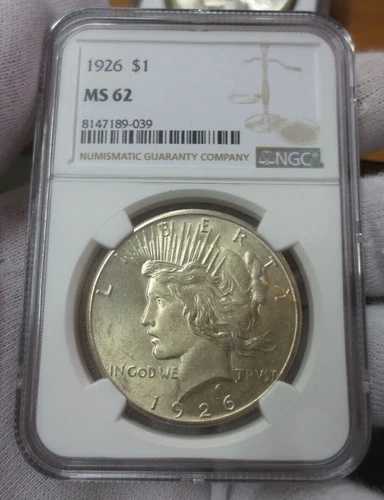 1926年P ピースダラー NGC MS62 (039)