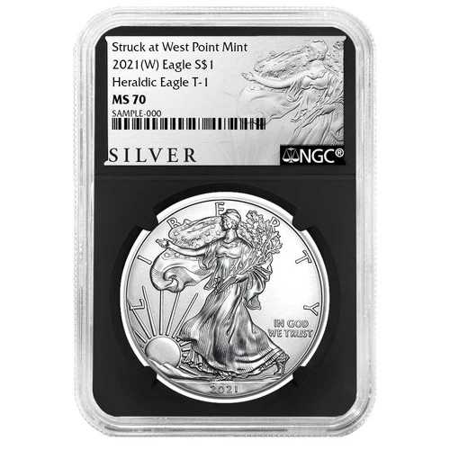 2021年 (W) $1 1オンス T-1 アメリカンシルバーイーグル NGC MS70 ALSラベル レトロコア|WORLD RESOURCE【QUEEN店】