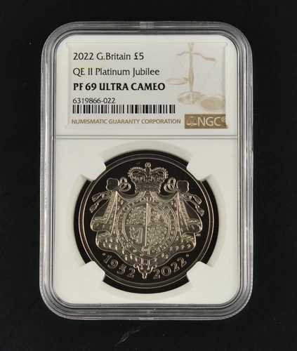 2022年 英国プラチナ ジュビリー NGC PF69 ウルトラカメオ プルーフ クラウン