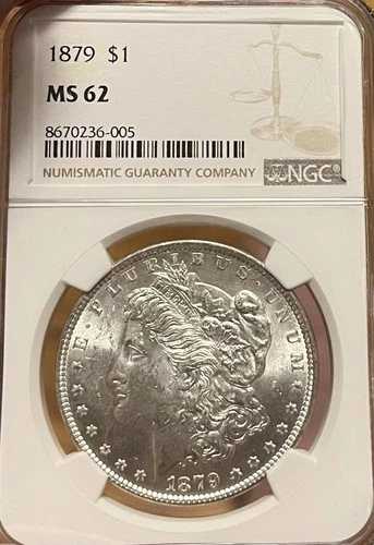 1879 NGC MS62 モルガン銀貨|WORLD RESOURCE【QUEEN店】