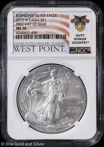 2015-W $1 バーニッシュド アメリカン シルバー イーグル（COA付き、NGC MS 70） | FDOI｜WORLD RESOURCE【QUEEN店】 46,860円