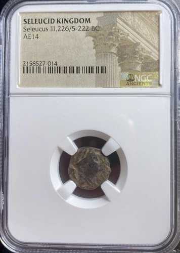 古代ギリシャ セレウコス朝 コイン セレウコス3世 紀元前226-222年 NGC認定 本物|WORLD RESOURCE【QUEEN店】