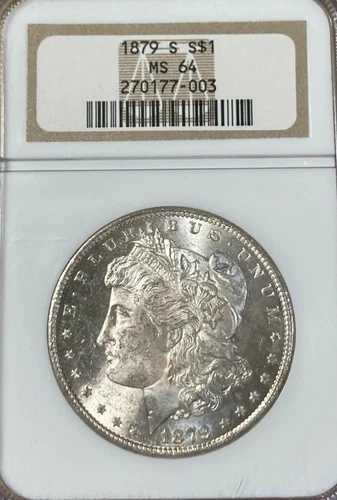 1879年-S NGC MS64 モーガンシルバードル-|WORLD RESOURCE【QUEEN店】