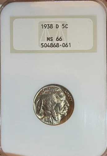 1938-D オールド・ファッティ・ホルダー！NGC MS66 PQ！バッファロー・ニッケル｜WORLD RESOURCE【QUEEN店】