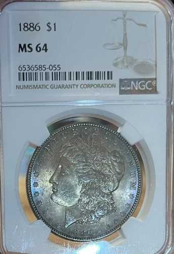 1886 NGC MS64 モルガン銀貨|WORLD RESOURCE【QUEEN店】