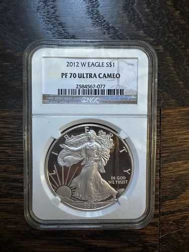 2012年 W アメリカン シルバー イーグル $1 NGC PF 70 ウルトラ カメオ｜WORLD RESOURCE【QUEEN店】