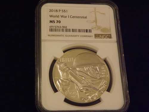 2018-P $1 第一次世界大戦100周年記念 NGC MS 70|WORLD RESOURCE【QUEEN店】