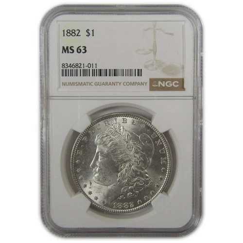 1882年 モルガン・ダラー MS 63 NGC シルバー 未流通 1ドルコイン SKU:I20086|WORLD RESOURCE【QUEEN店】