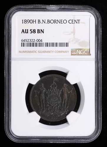 1890 H イギリス領北ボルネオ セント NGC AU-58 BN|WORLD RESOURCE【QUEEN店】