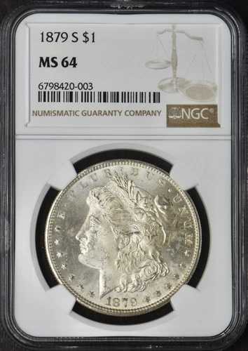 1879-S モルガン銀貨 - NGC MS64 - ?COINGIANTS?