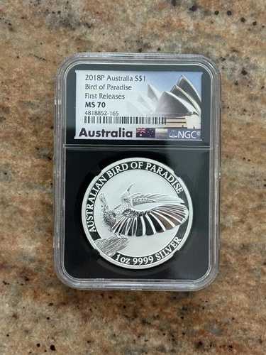 2018-P 1オンス シルバー バード・オブ・パラダイス NGC MS 70 パースミント｜WORLD RESOURCE【QUEEN店】