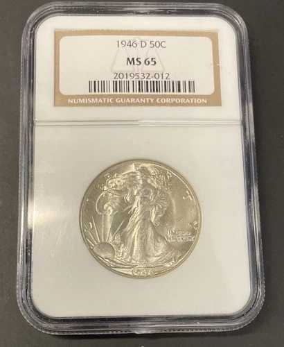 1946年ウォーキング・リバティ・ハーフドル NGC MS 65｜WORLD RESOURCE【QUEEN店】