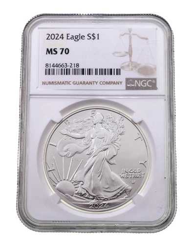 2024年 S$1 シルバーアメリカンイーグル、NGC による MS-70 の評価