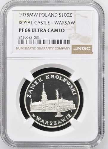 ポーランド 1975年 ワルシャワ王宮 S100Z NGC PF68 UC｜WORLD RESOURCE【QUEEN店】