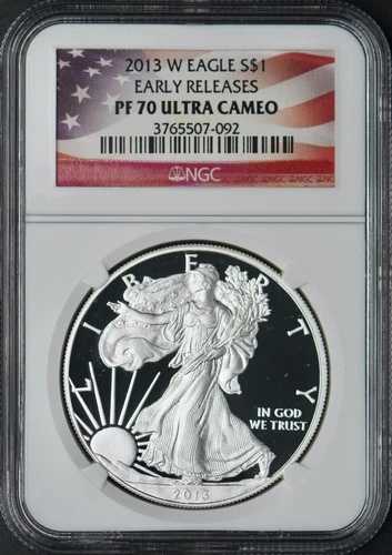 2013-W アメリカン シルバー イーグル NGC PF70 ウルトラ カメオ アーリーリリース ?COINGIANTS?|WORLD RESOURCE【QUEEN店】