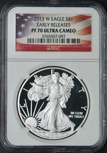 2013-W アメリカン シルバー イーグル NGC PF70 ウルトラ カメオ アーリーリリース ?COINGIANTS?｜WORLD RESOURCE【QUEEN店】
