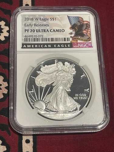 2018 W シルバーイーグル??NGC PF70 ウルトラカメオ??アーリーリリースラベル
