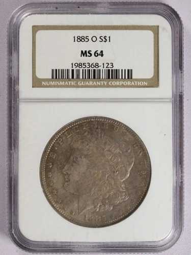 1885-O モルガン・ダラー - PCGS MS64