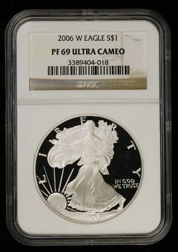 2006年 Wプルーフ シルバーイーグル NGC PF 69 ウルトラカメオ