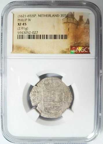 フィリップ4世 スペイン領ネーデルラント 1621-1665 NGC XF45 シルバー 3 Stuivers 3STU 48,180円