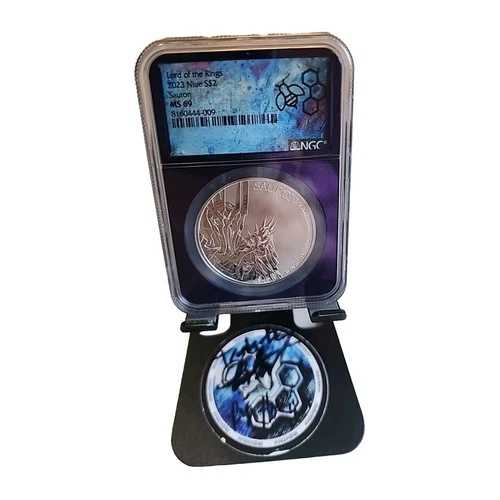 2023 ロード・オブ・ザ・リング ニウエ S$2 NGC-MS-69 パープルコア ?? ?? サウロン