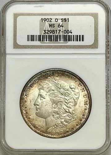 1902-O モルガン銀貨 NGC MS 64 トーン