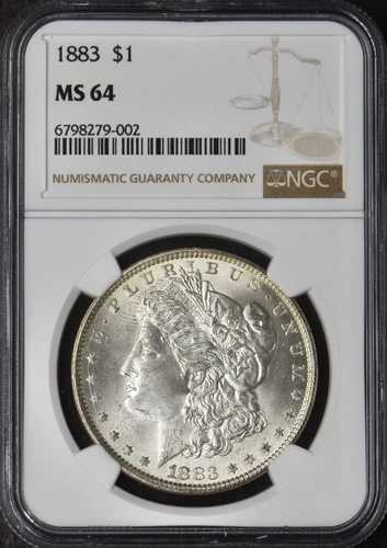 1883年 モルガン銀貨 - NGC MS64 - ?COINGIANTS?