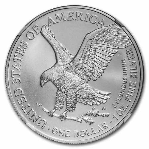 2022-(W) アメリカン シルバー イーグル MS-70 NGC (ブラウンラベル) 48,180円