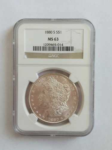 1880年 S モルガン・ダラー MS 63 NGC シルバー 1ドルコイン