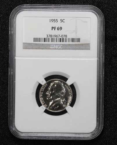 1955年 プルーフ ジェファーソン ニッケル NGC PF-69 2FQC 48,180円