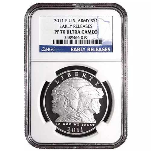 2011 P NGC - 米陸軍早期リリース PF 70 ウルトラカメオ