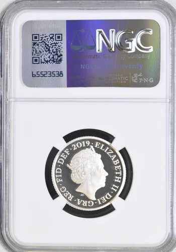 2019年 銀貨 10ペンス ロイヤルシールド 紋章 10ペンス NGC プルーフ PF70 イギリス