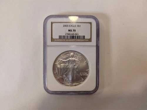 2003年 シルバーイーグル $1 ~ NGC MS70