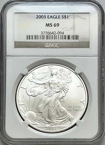 2003 NGC MS69 シルバーイーグル