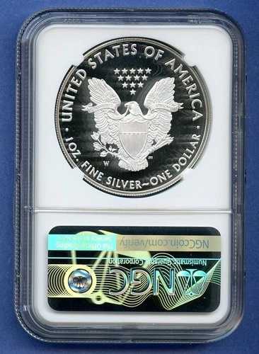 2018 W NGC PF70 ASE 1オンス アメリカン シルバー イーグル $1 ウルトラカメオ FDOI ブラストホワイト 48,840円