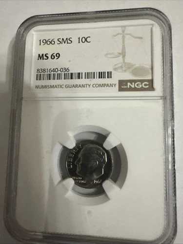 1966年 SMS NGC MS69 ルーズベルト ダイム 10セント スペシャルミントセット 未流通