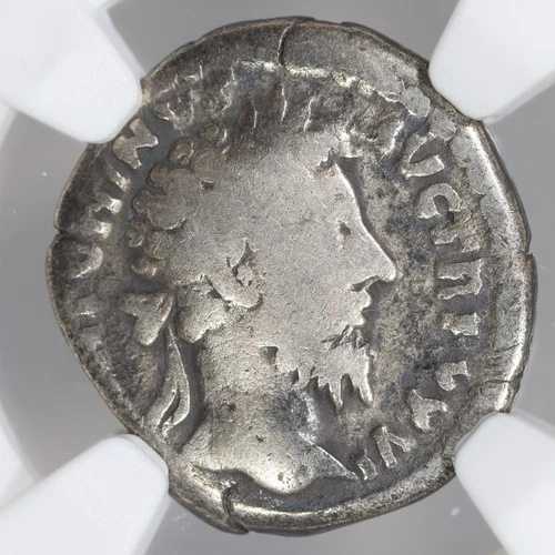マルクス アウレリウス AR デナリウス ローマ帝国銀貨 161-180 AD - NGC 正規品