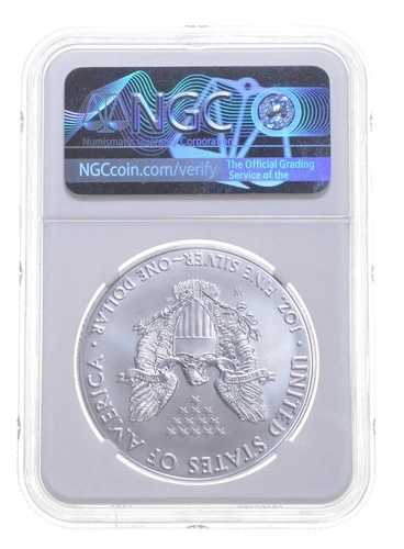 MS70 2020 W バーニッシュド シルバー イーグル NGC クラシック ブラウンラベル