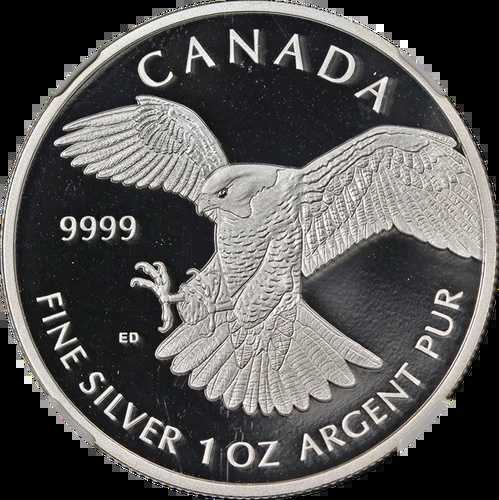 2014 カナダ シルバー $5 ハヤブサ NGC PF70 ウルトラ カメオ アーリー リリース ST...