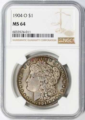 1904-O 1ドル モルガン・ダラー NGC MS64