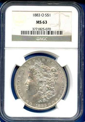 1883 O NGC MS63 モルガン・ダラー 1ドル 米国造幣局 銀貨 1883-O MS-63 ブラストホワイト