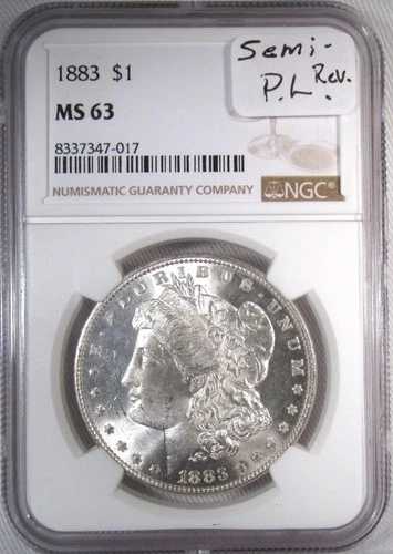 1883年 銀製 モルガン・ダラー NGC MS63 セミPLコイン AR684