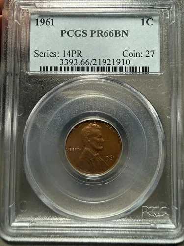1961年 リンカーン記念館 セントプルーフ NGC PF 66 BN PR66BN モンスタートーニング